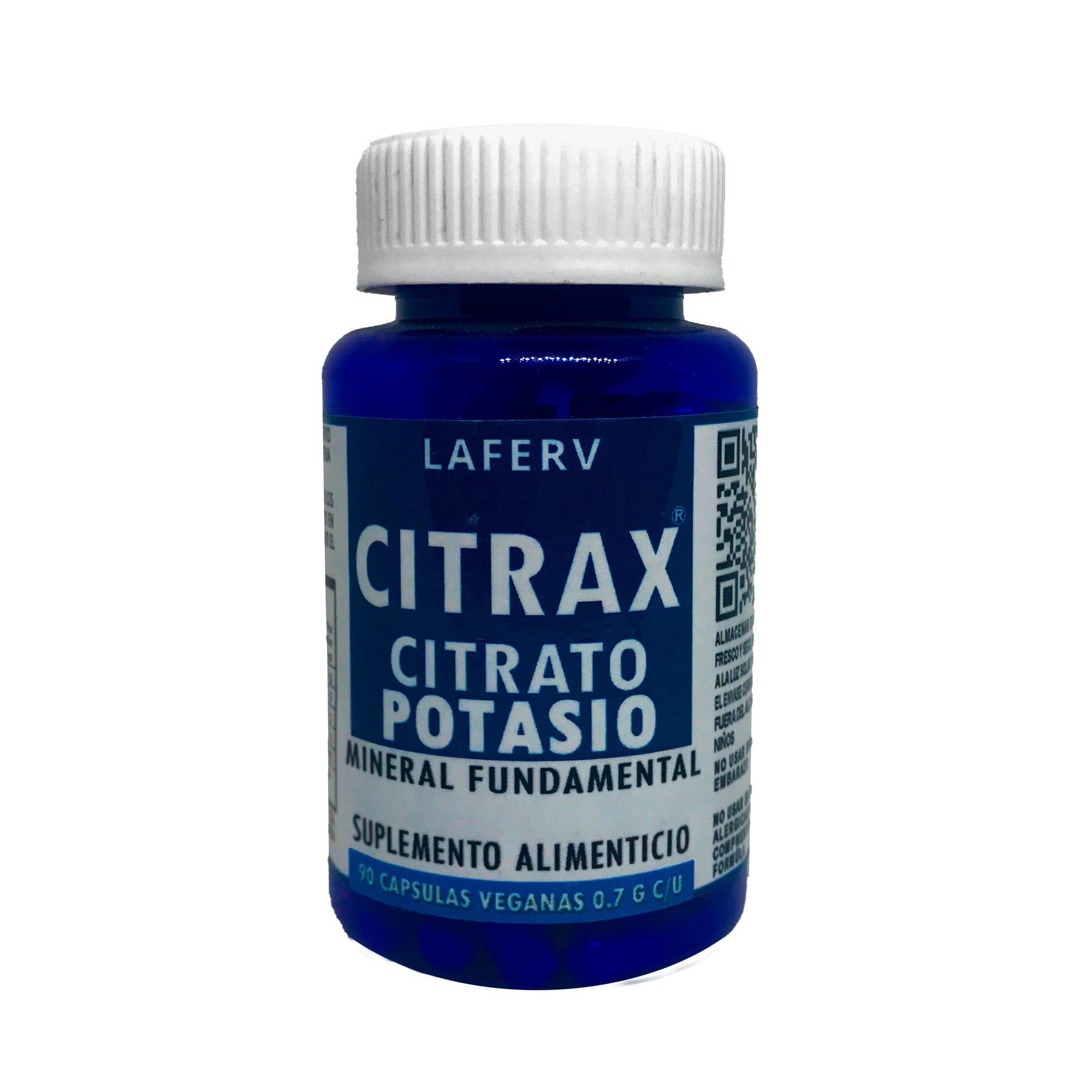 Citrato de potasio  CITRAX 90 cápsulas – Organika Mx